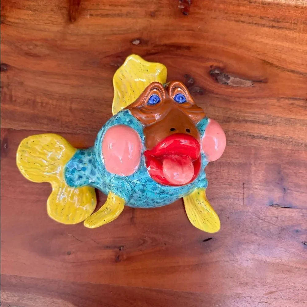 Colorful Ceramic Fish Decor - Picture 1 of 7